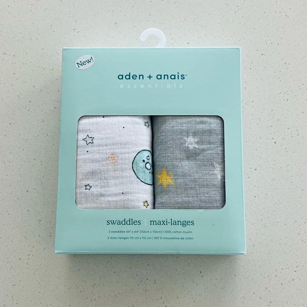 ✨SOLD on another platform 6.26.23 Aden + Anais Swaddles Space Cadet Print NWT - Picture 4 of 7